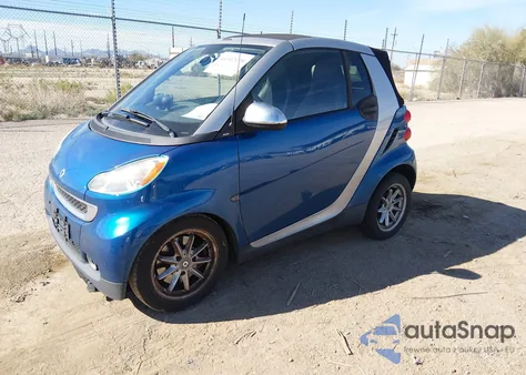 2008 Smart Fortwo Passion from USA, damaged, VIN WMEEK31X98K168489